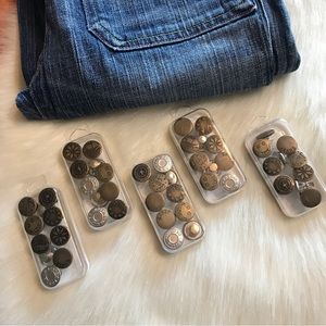Jean Button Replacement 10 Pack Kits